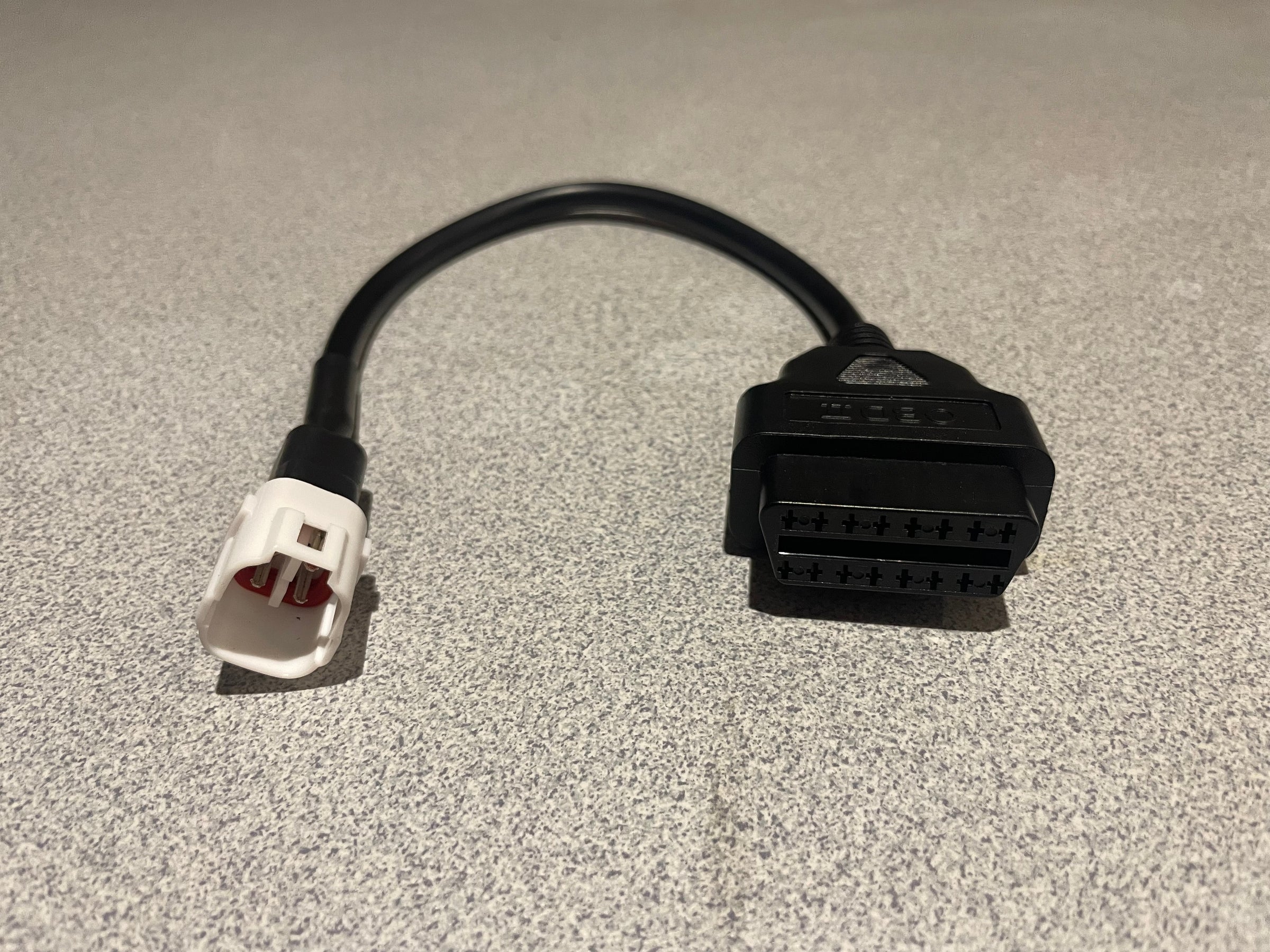 OBD2 to Euro 4 Yamaha 4 pin White connector adaptor cable Kev Mod | kev mod